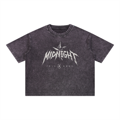 Mineral Wash Boxy Cotton T-Shirt