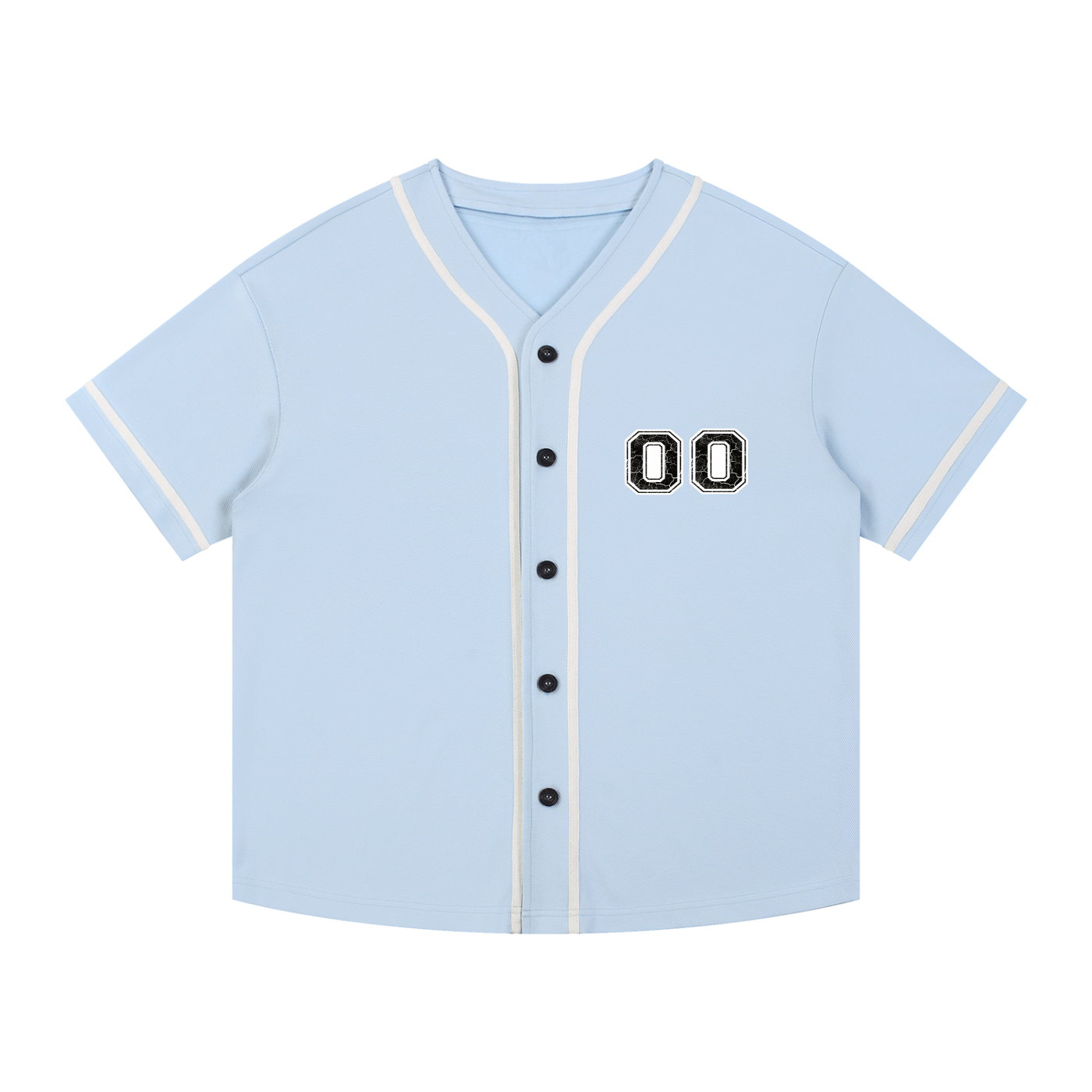 Contrast Piped Button-Up Jersey