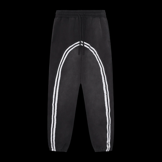 Sun Fade Contrast Tape Fleece Jogged Sweatpants