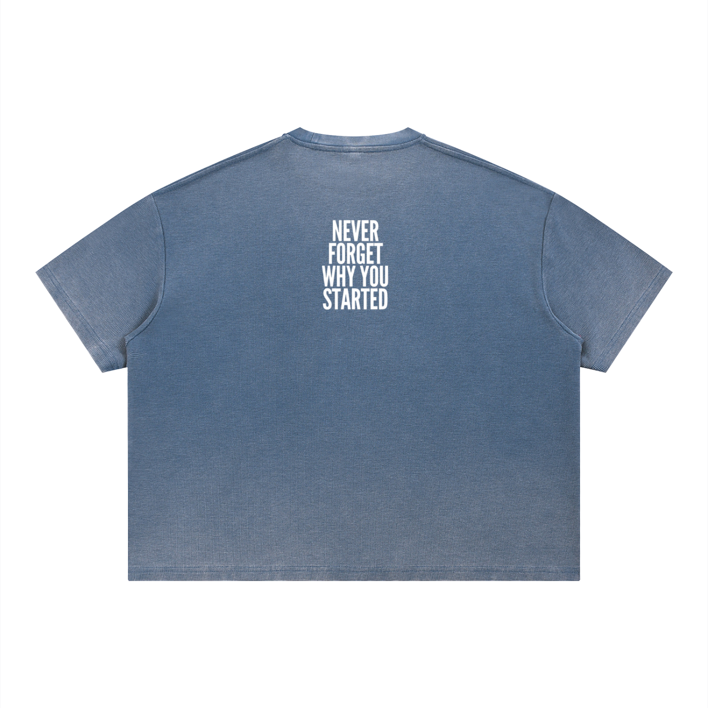 Unisex Vintage Wash Sunfade Boxy Waffle T-Shirt