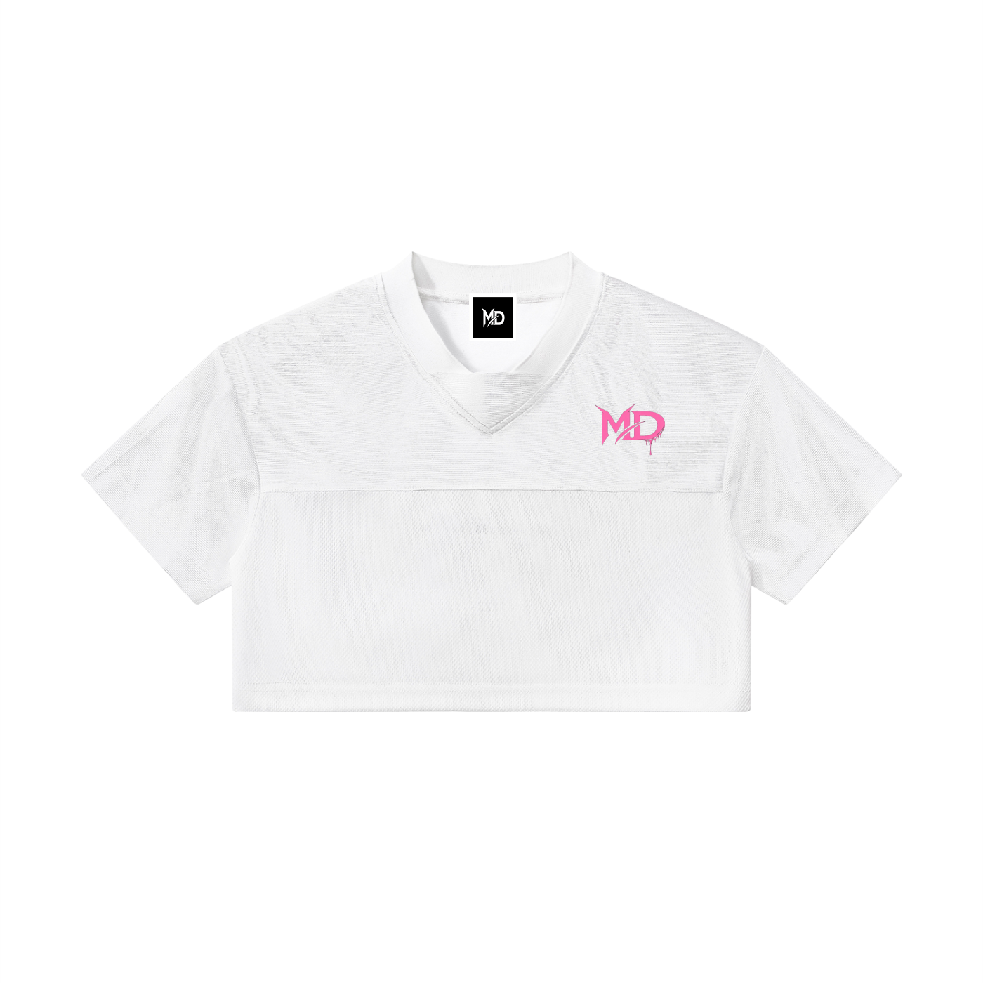 Women’s Cropped Paneled V-Neck Jersey