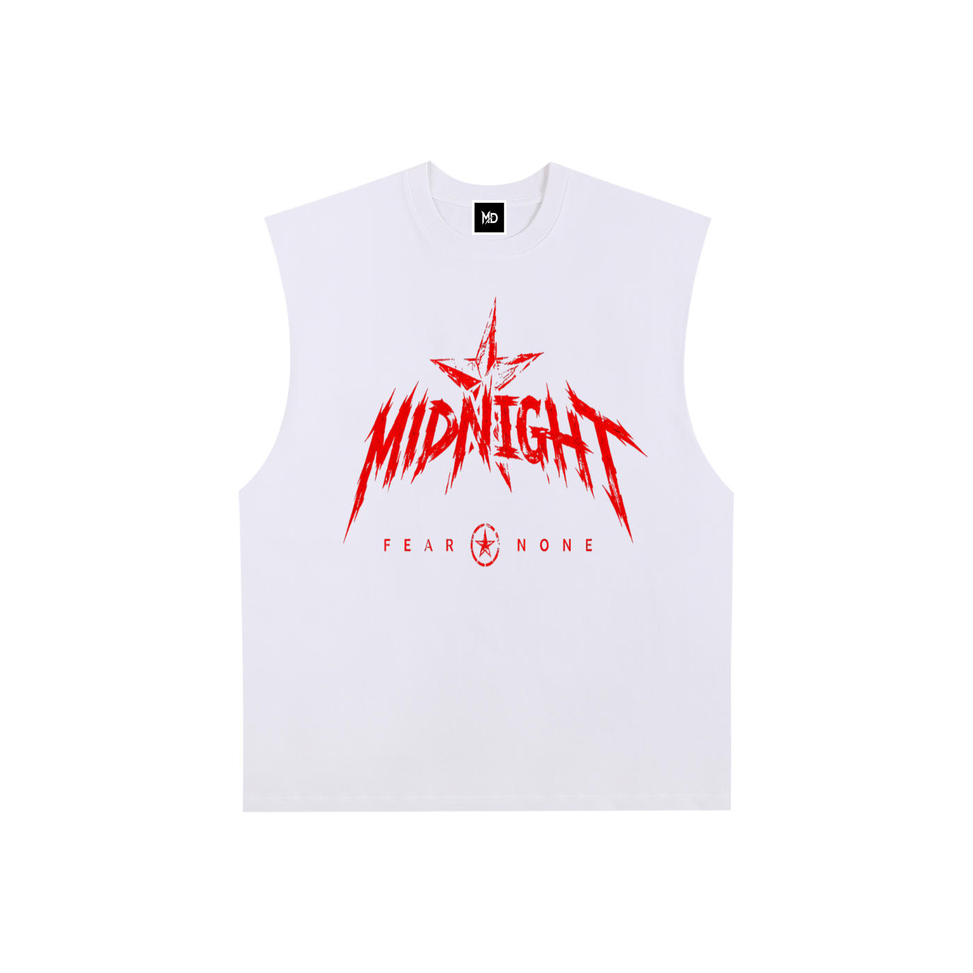Raw Edge Cotton Tank Top
