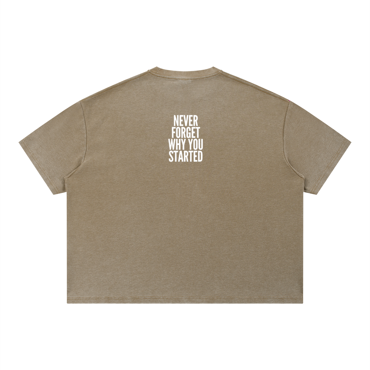 Unisex Vintage Wash Sunfade Boxy Waffle T-Shirt
