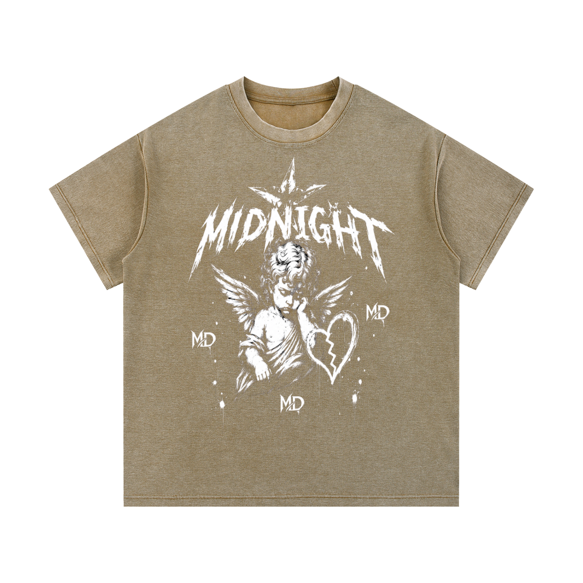 Mineral Wash Waffle Knit T-Shirt