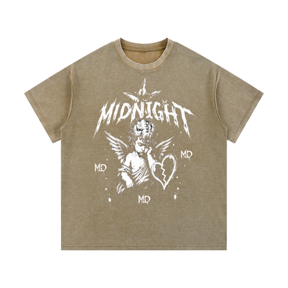 Mineral Wash Waffle Knit T-Shirt