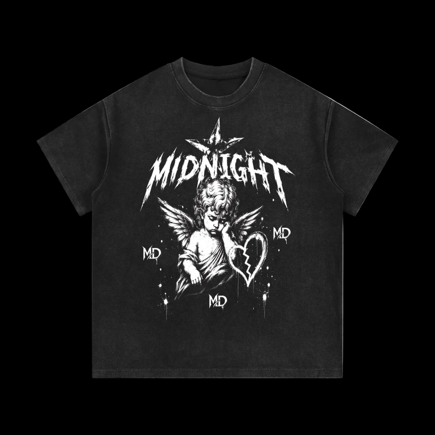 Mineral Wash Waffle Knit T-Shirt