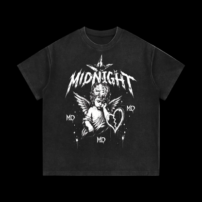 Mineral Wash Waffle Knit T-Shirt