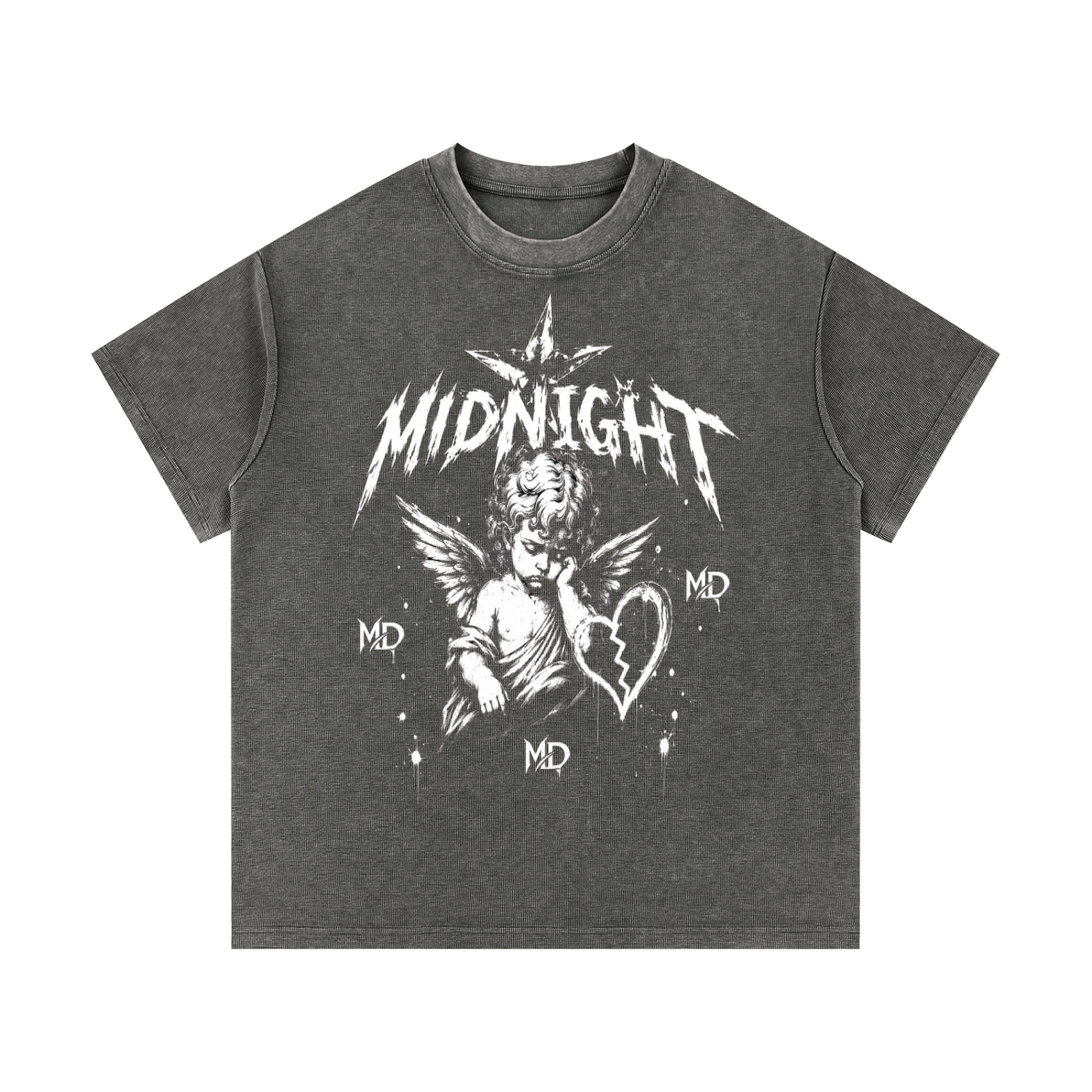 Mineral Wash Waffle Knit T-Shirt