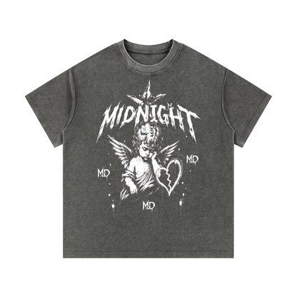 Mineral Wash Waffle Knit T-Shirt