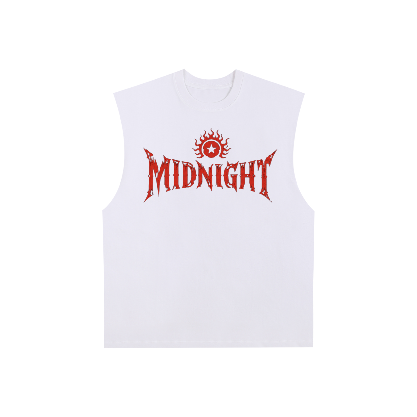 Raw Edge Cotton Tank Top