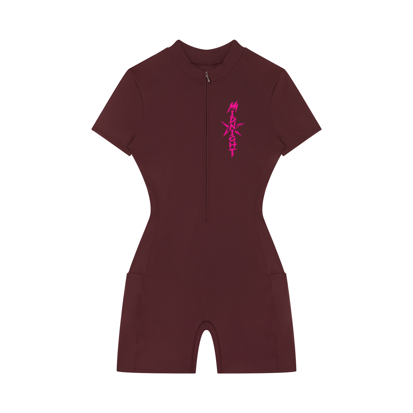 Women's Quarter-Zip Short Sleeve Romper