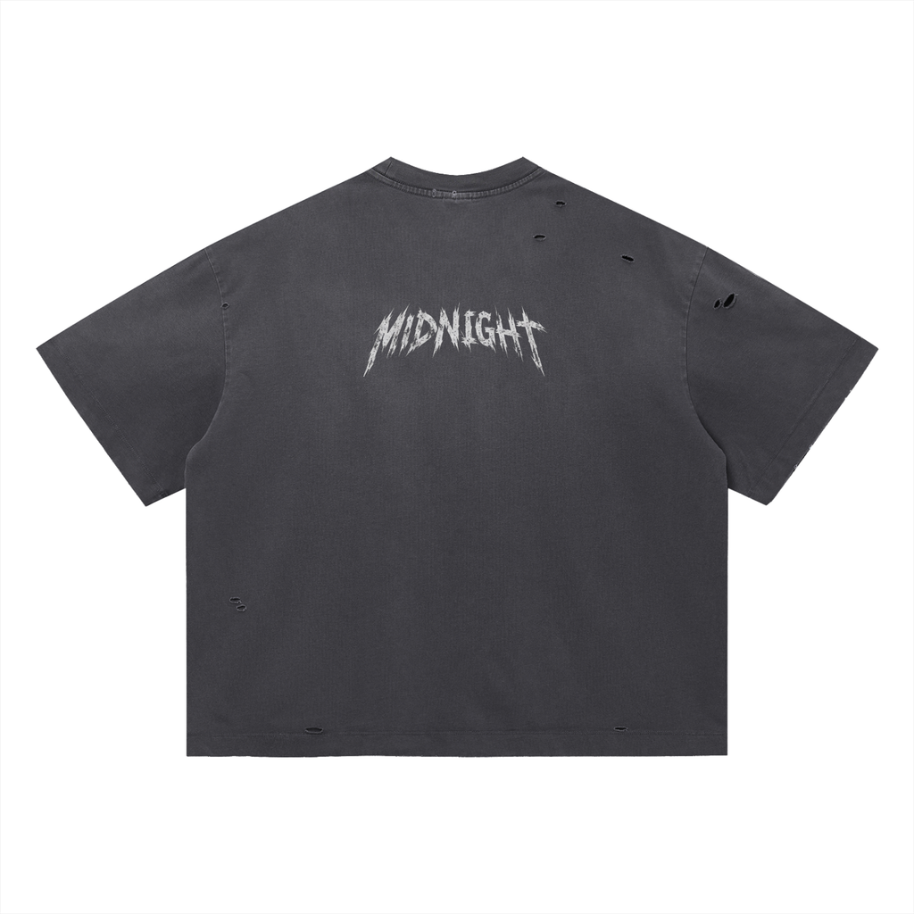 Vintage Washed Distressed Boxy Oversized T-Shirt