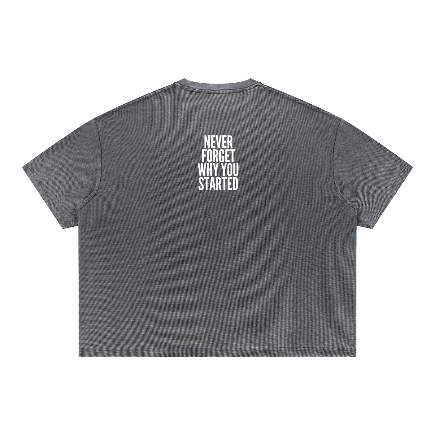 Unisex Vintage Wash Sunfade Boxy Waffle T-Shirt