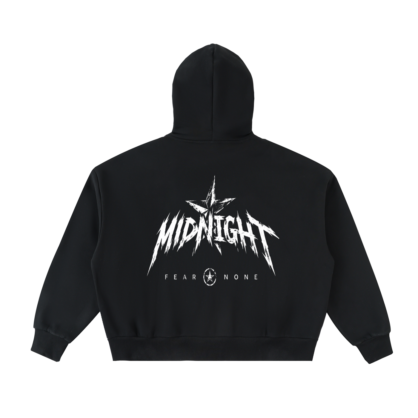 Fleeced Full-Zip Boxy Hoodie