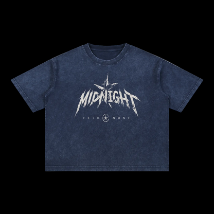 Mineral Wash Boxy Cotton T-Shirt