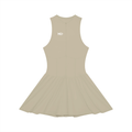 Women’s Ruched Sleeveless Full-Zip Dress