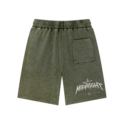Mineral Wash Waffle Knit Shorts