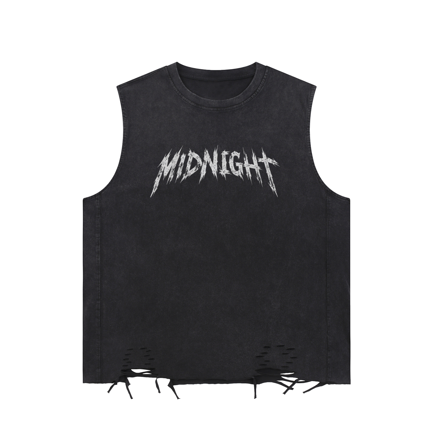Snow Washed Raw-Hem Tank Top