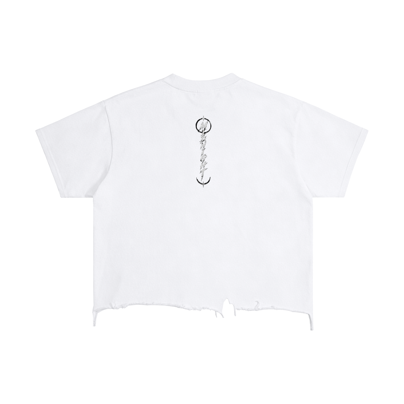 Vintage Wash Boxy Distressed Hem T-Shirt
