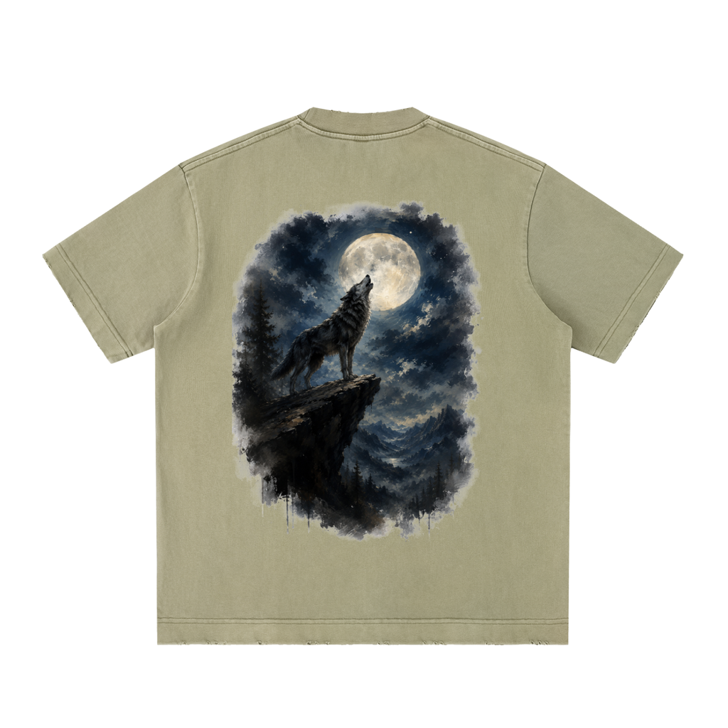 Heavyweight Vintage Washed Frayed T-Shirt