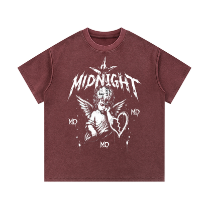 Mineral Wash Waffle Knit T-Shirt