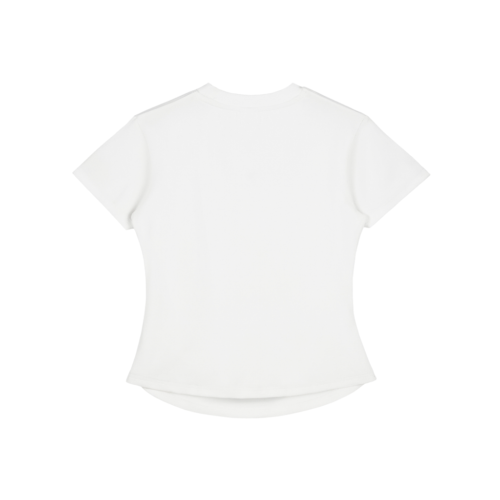 Vintage Washed Bodycon Cotton T-Shirt