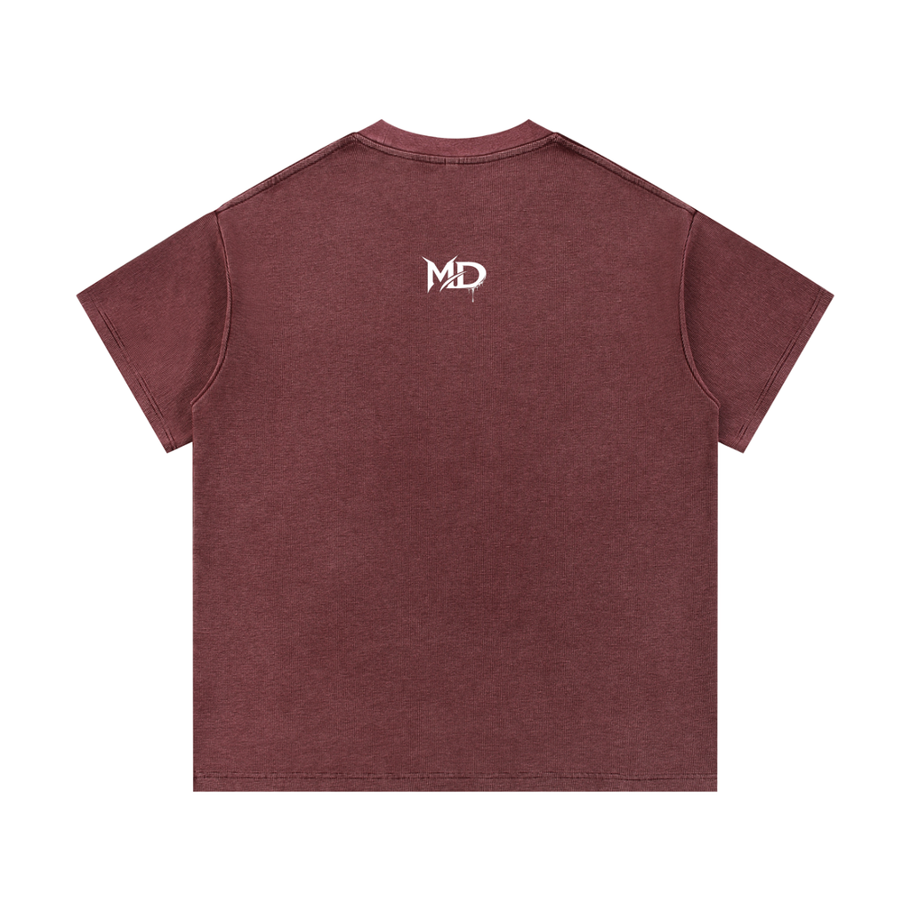 Mineral Wash Waffle Knit T-Shirt