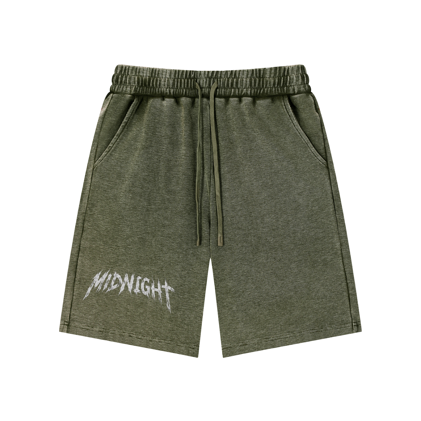 Mineral Wash Waffle Knit Shorts