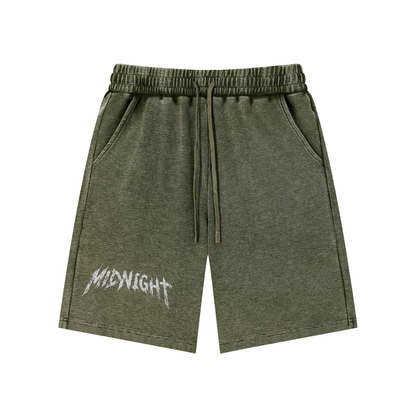 Mineral Wash Waffle Knit Shorts