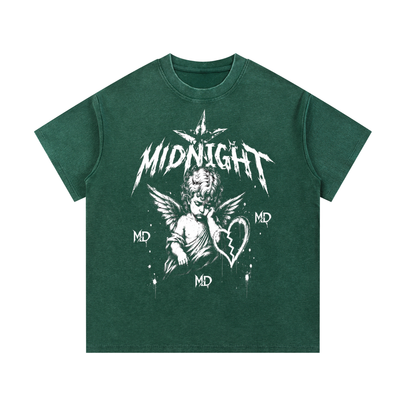 Mineral Wash Waffle Knit T-Shirt