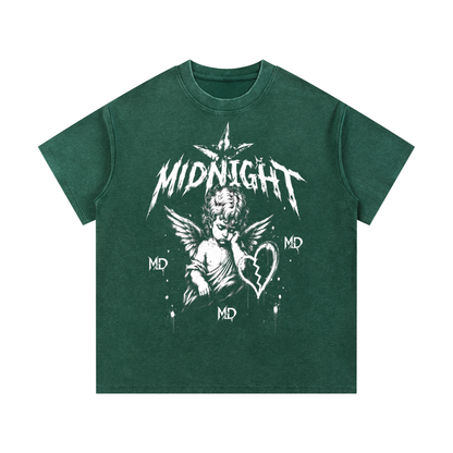 Mineral Wash Waffle Knit T-Shirt