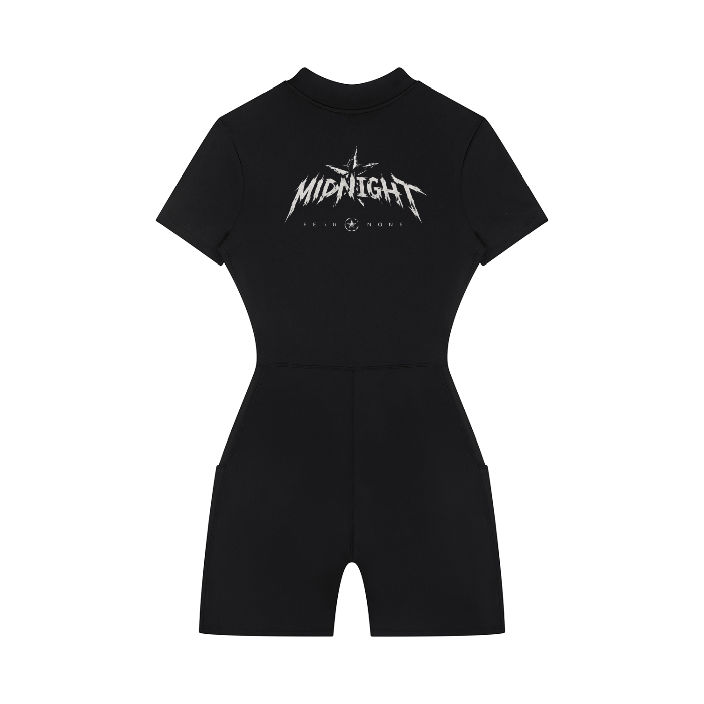 Women's Quarter-Zip Short Sleeve Romper