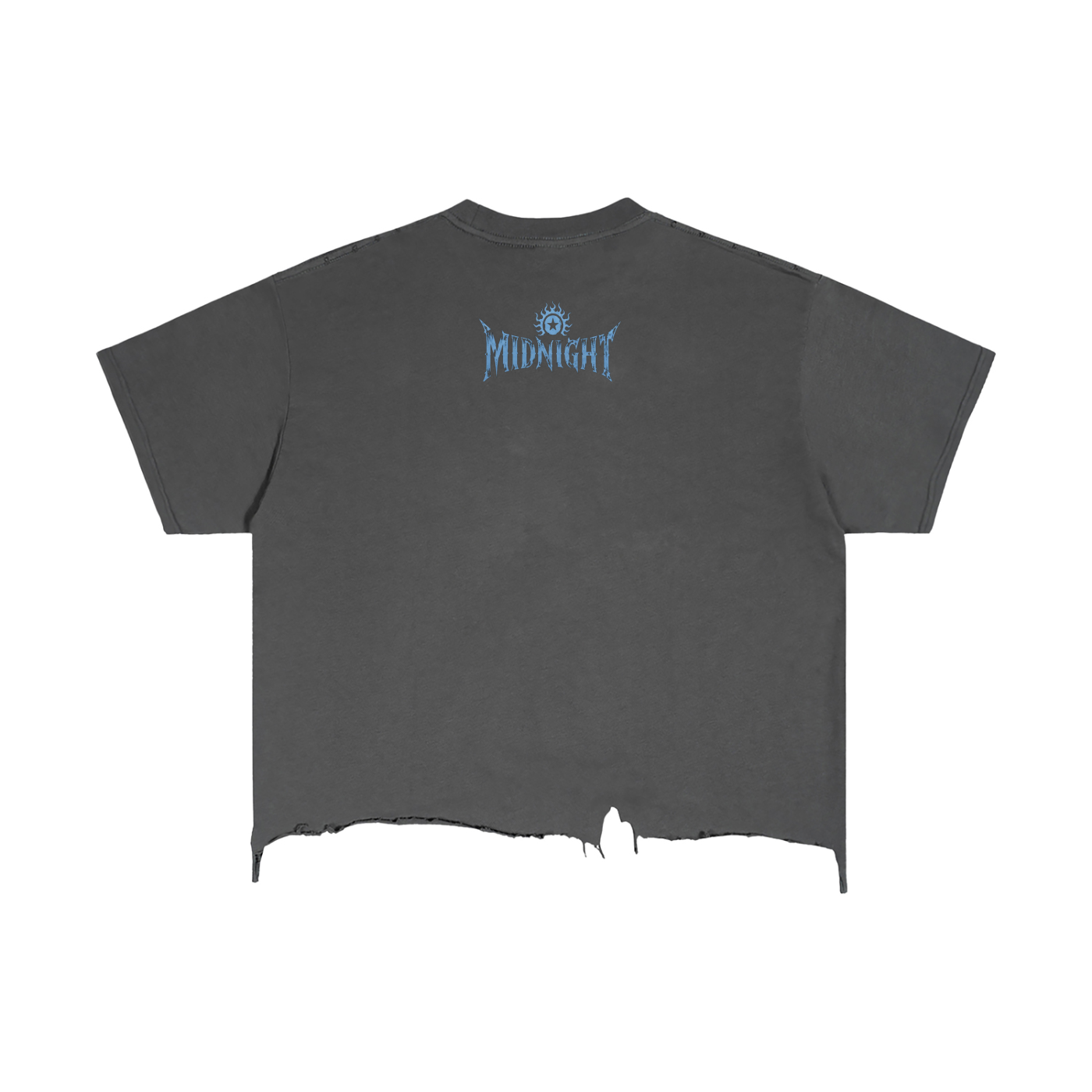 Vintage Wash Boxy Distressed Hem T-Shirt