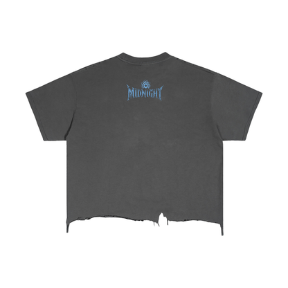 Vintage Wash Boxy Distressed Hem T-Shirt