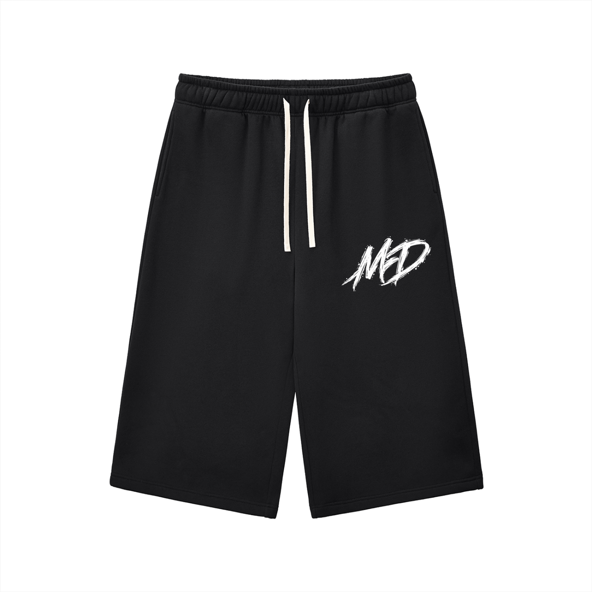 Relaxed Drawstring Three-quarter Sweatpants