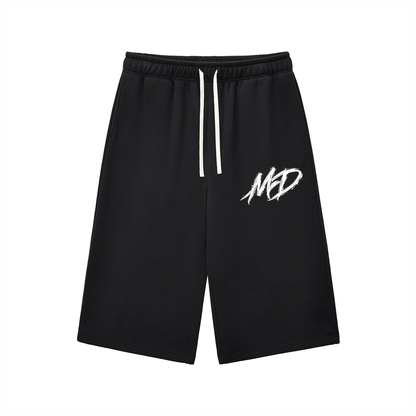 Relaxed Drawstring Three-quarter Sweatpants