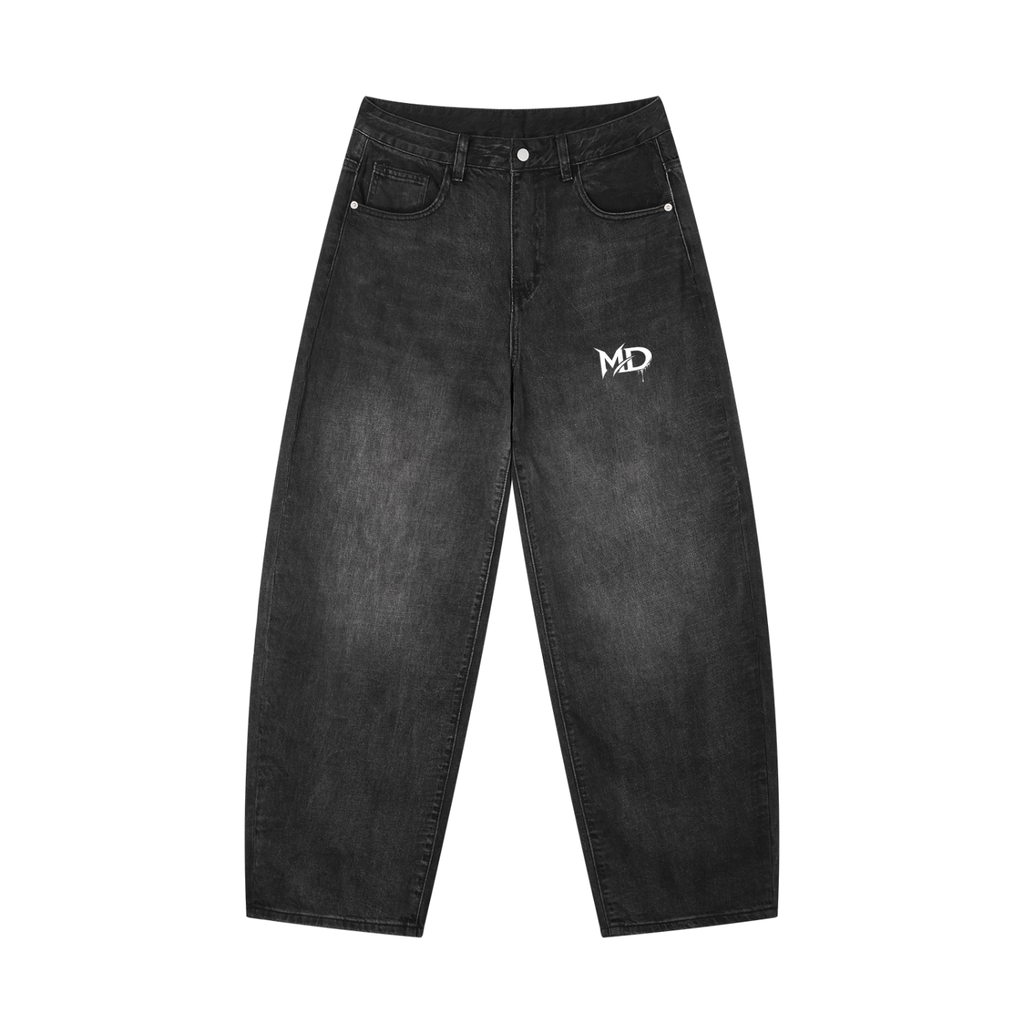 Men's Sunfade Vintage Wash Barrel Leg Jeans