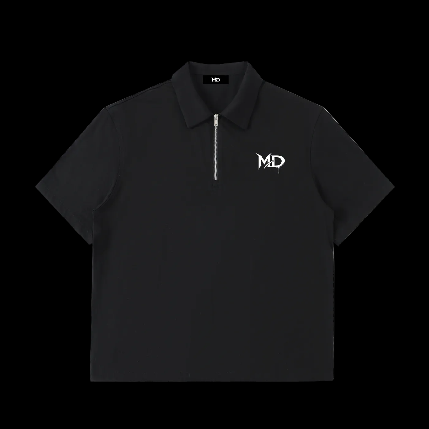 Half-Zip Cotton Polo Shirt