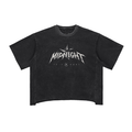 Raw Edge Snow Washed Boxy T-Shirt