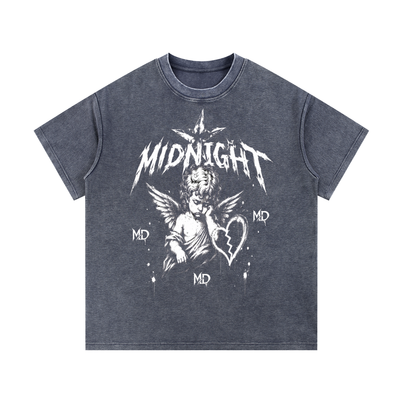 Mineral Wash Waffle Knit T-Shirt