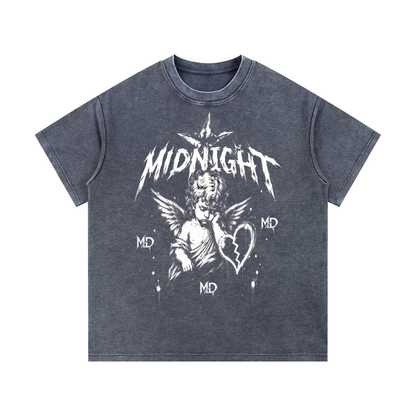 Mineral Wash Waffle Knit T-Shirt