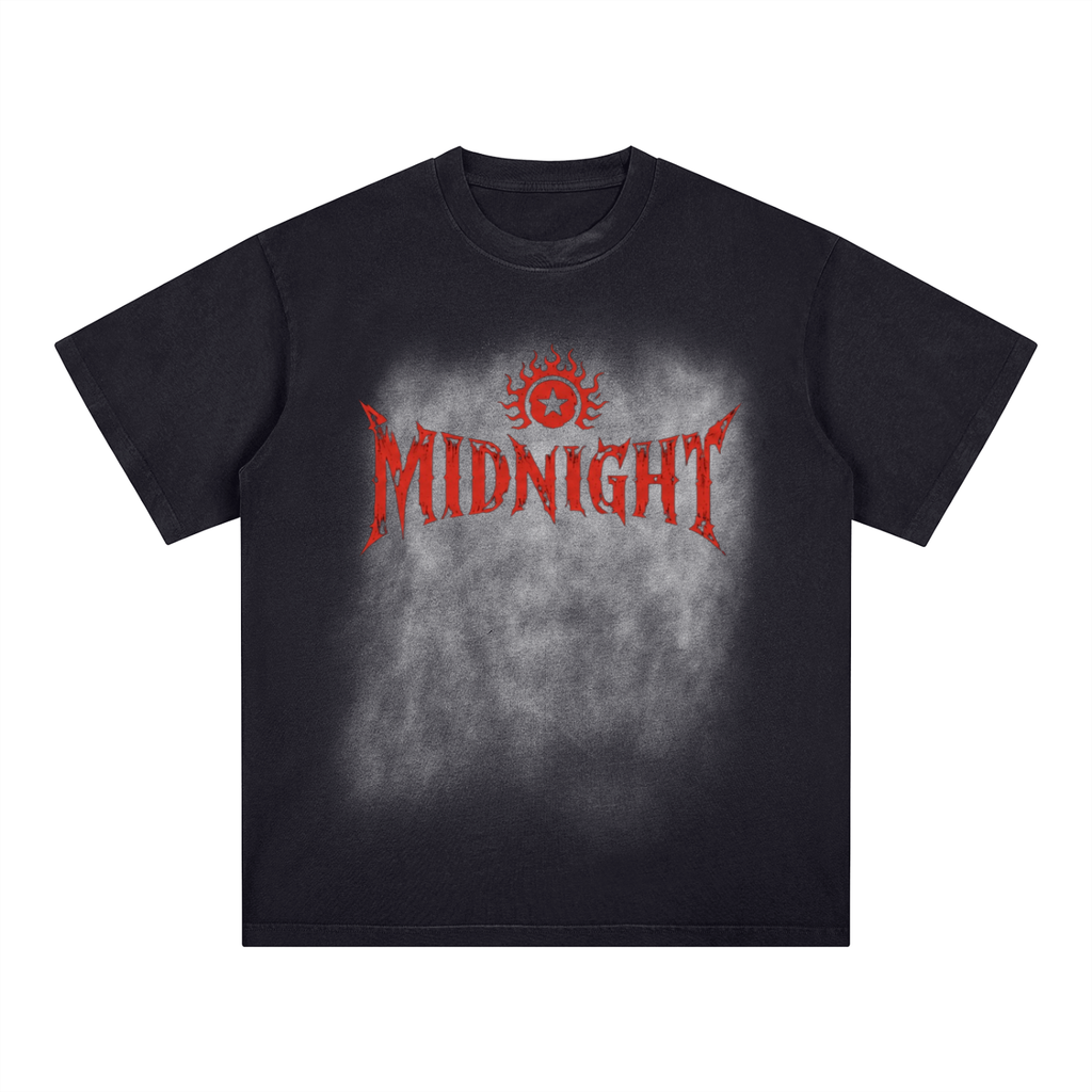 Square Patch Monkey Washed T-Shirt