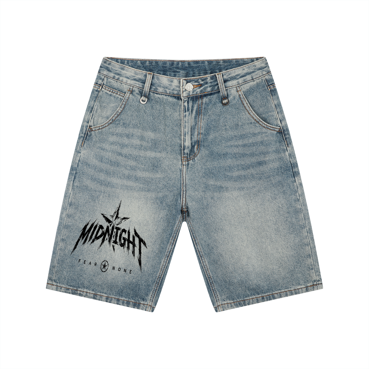 Men's Vintage Wash Denim Shorts