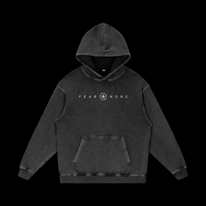 Snow Washed Loose Cotton Hoodie