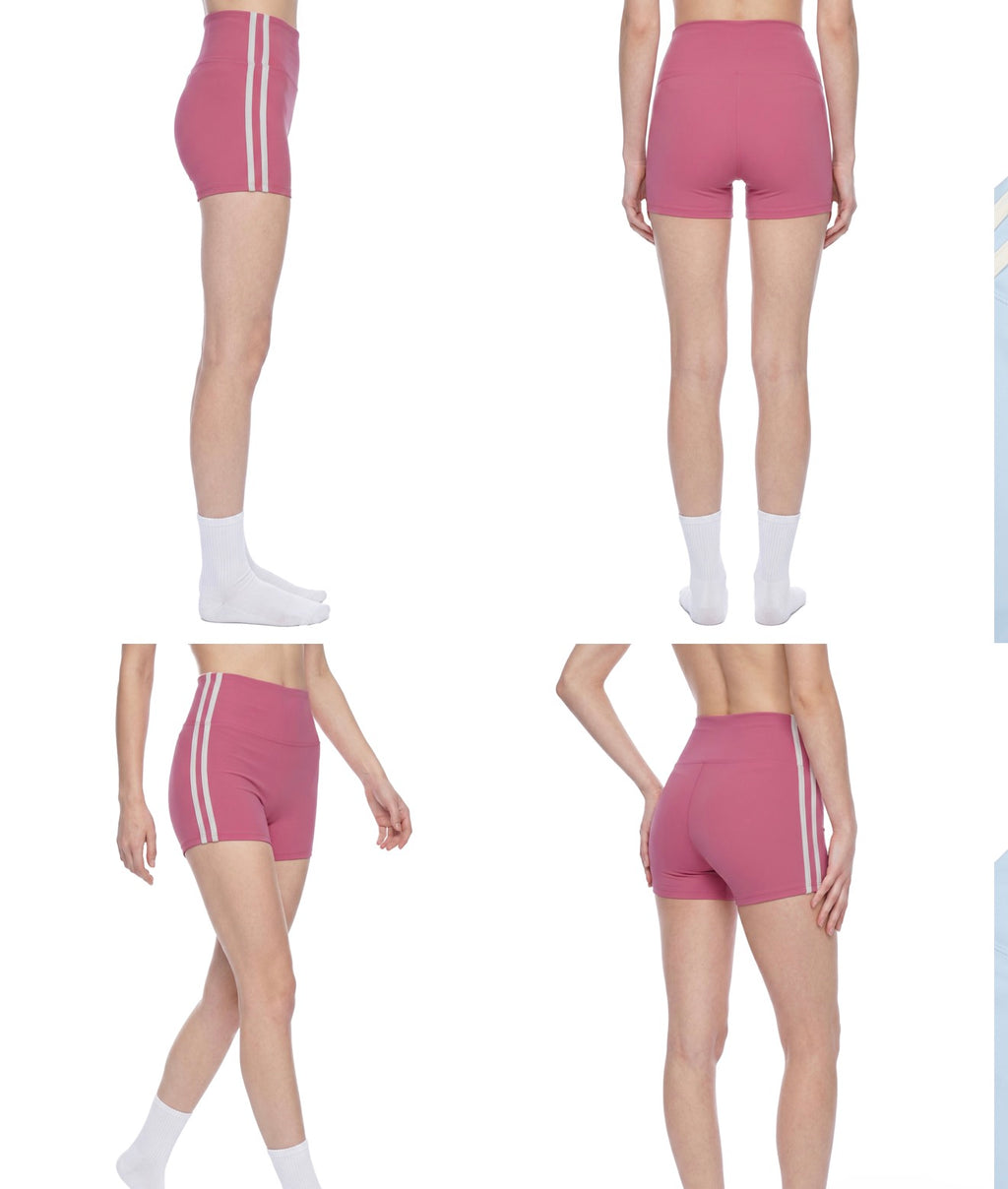 Women’s High-Waist Color Block Yoga Shorts