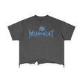 Vintage Wash Boxy Distressed Hem T-Shirt