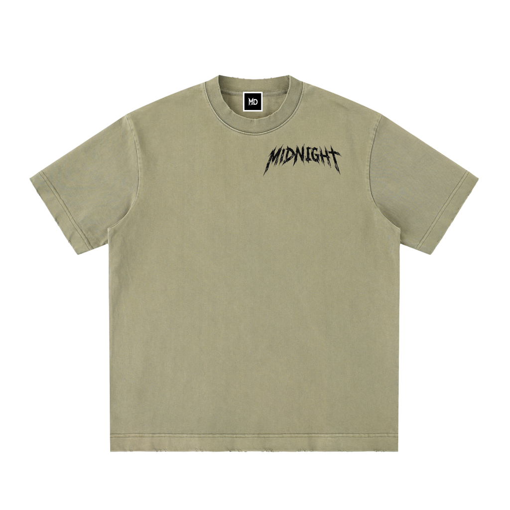 Heavyweight Vintage Washed Frayed T-Shirt