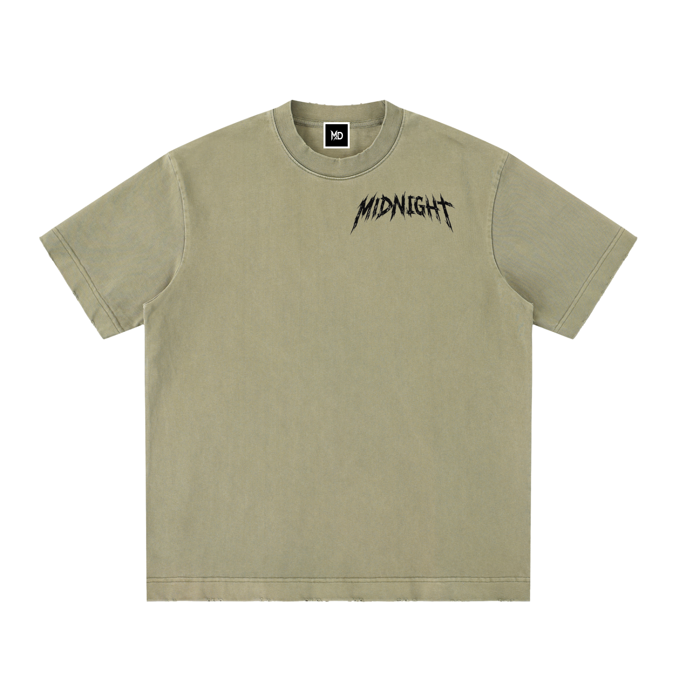 Heavyweight Vintage Washed Frayed T-Shirt