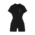Women's Quarter-Zip Short Sleeve Romper