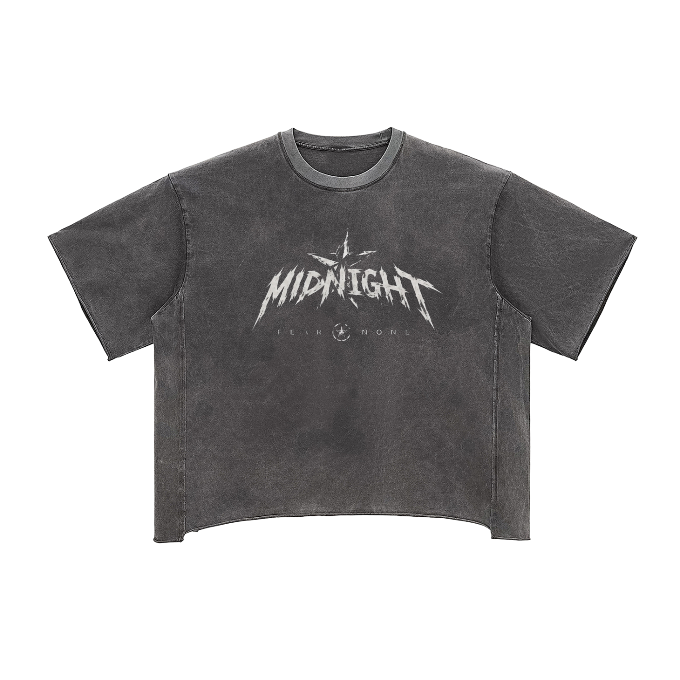 Raw Edge Snow Washed Boxy T-Shirt